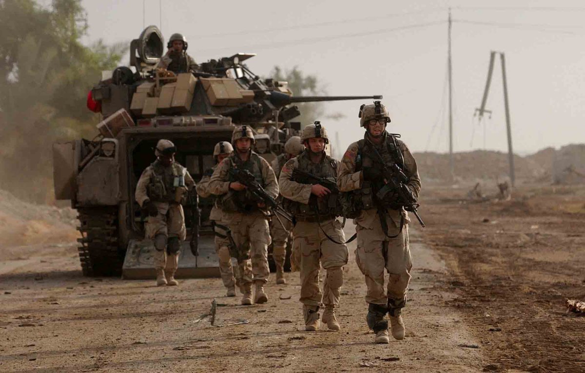 American soldiers on patrol