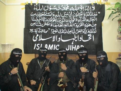 Armed, masked terrorists